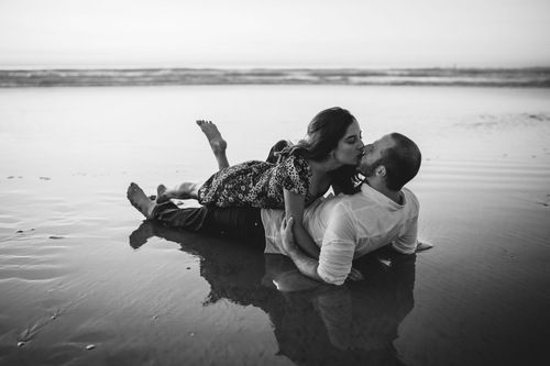 Private and confidential session at sunset