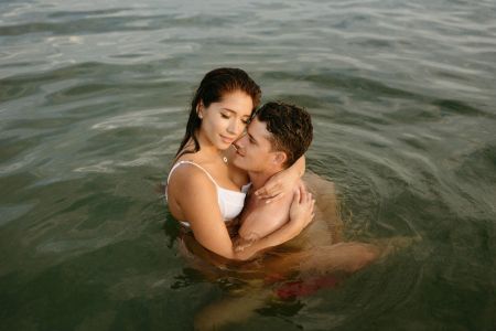 Confidential session during golden hour