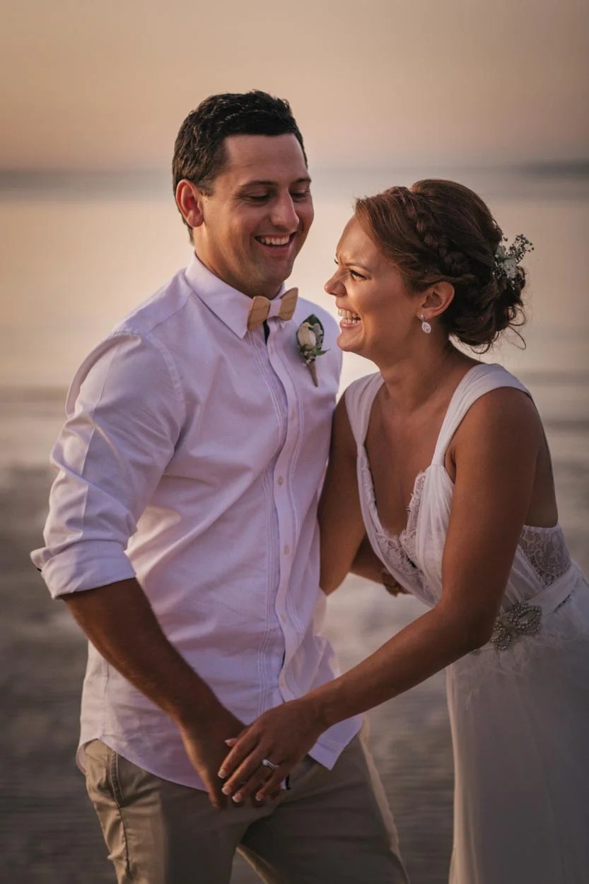 Romantic beach wedding at Honeymoon Island by Vows By The Sea