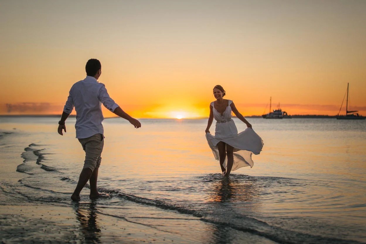 Florida destination wedding at Honeymoon Island