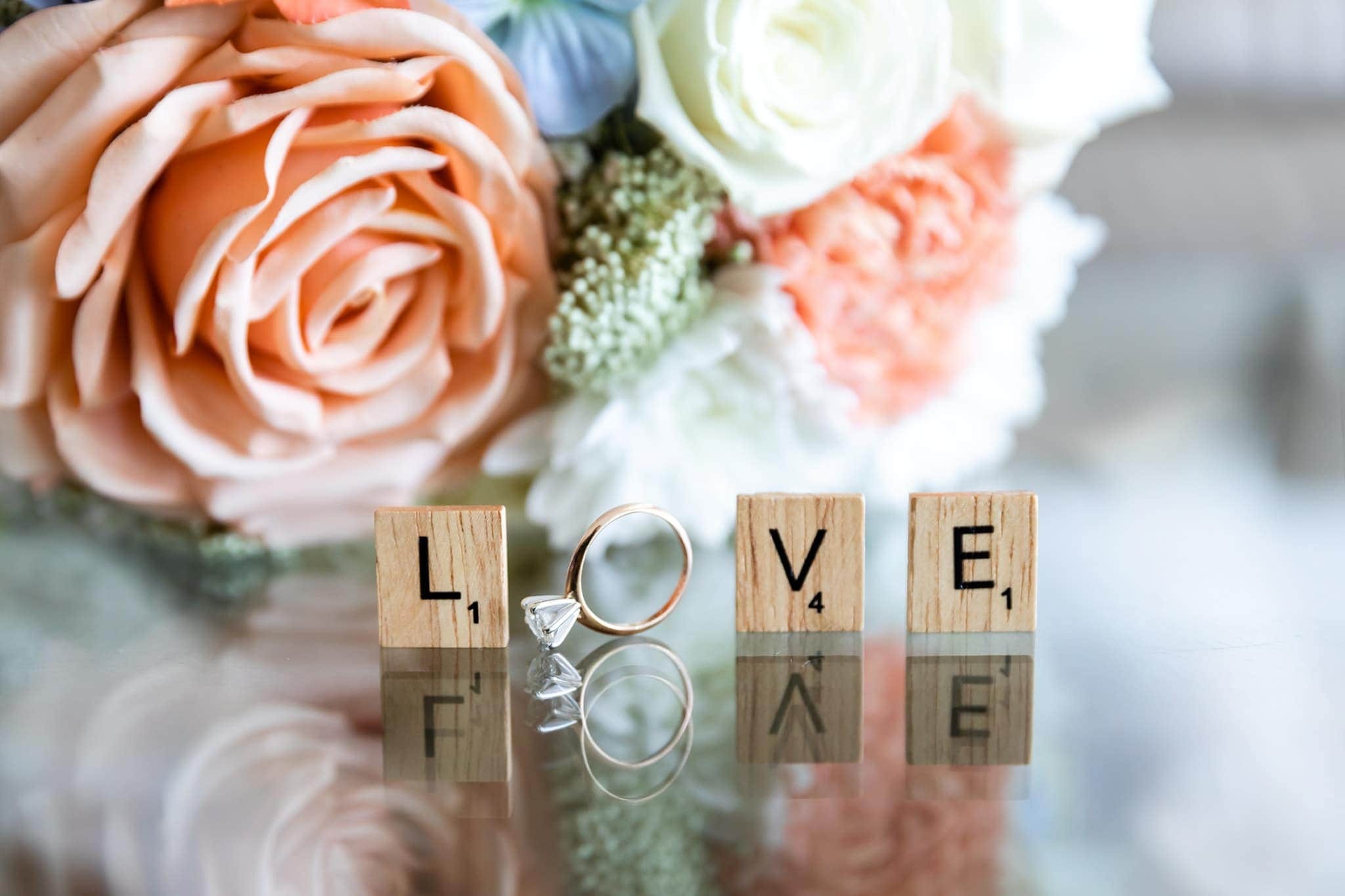 Elegant ceremony arch and décor at private Airbnb wedding