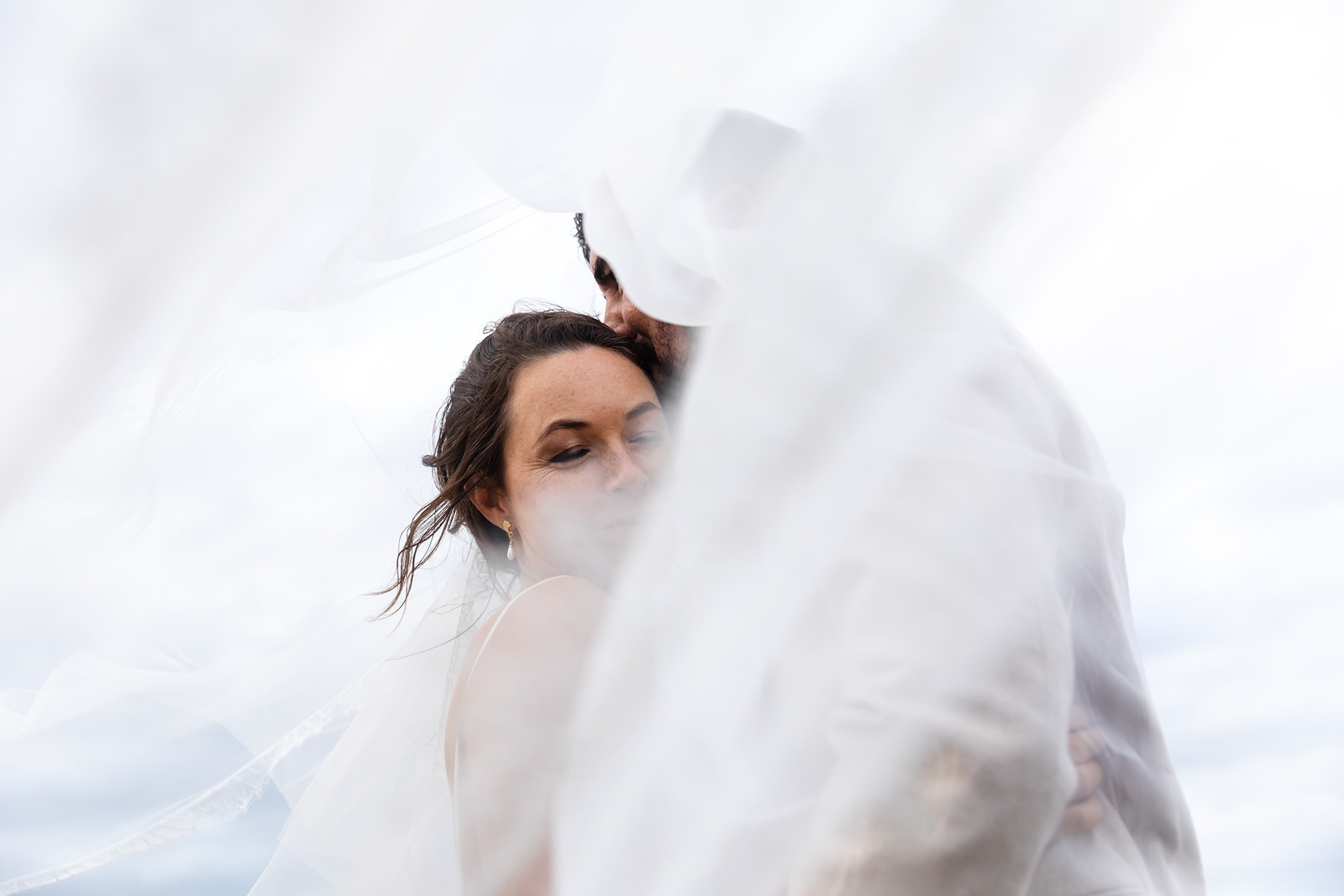 Cozy reception moments at a private beachfront Airbnb wedding