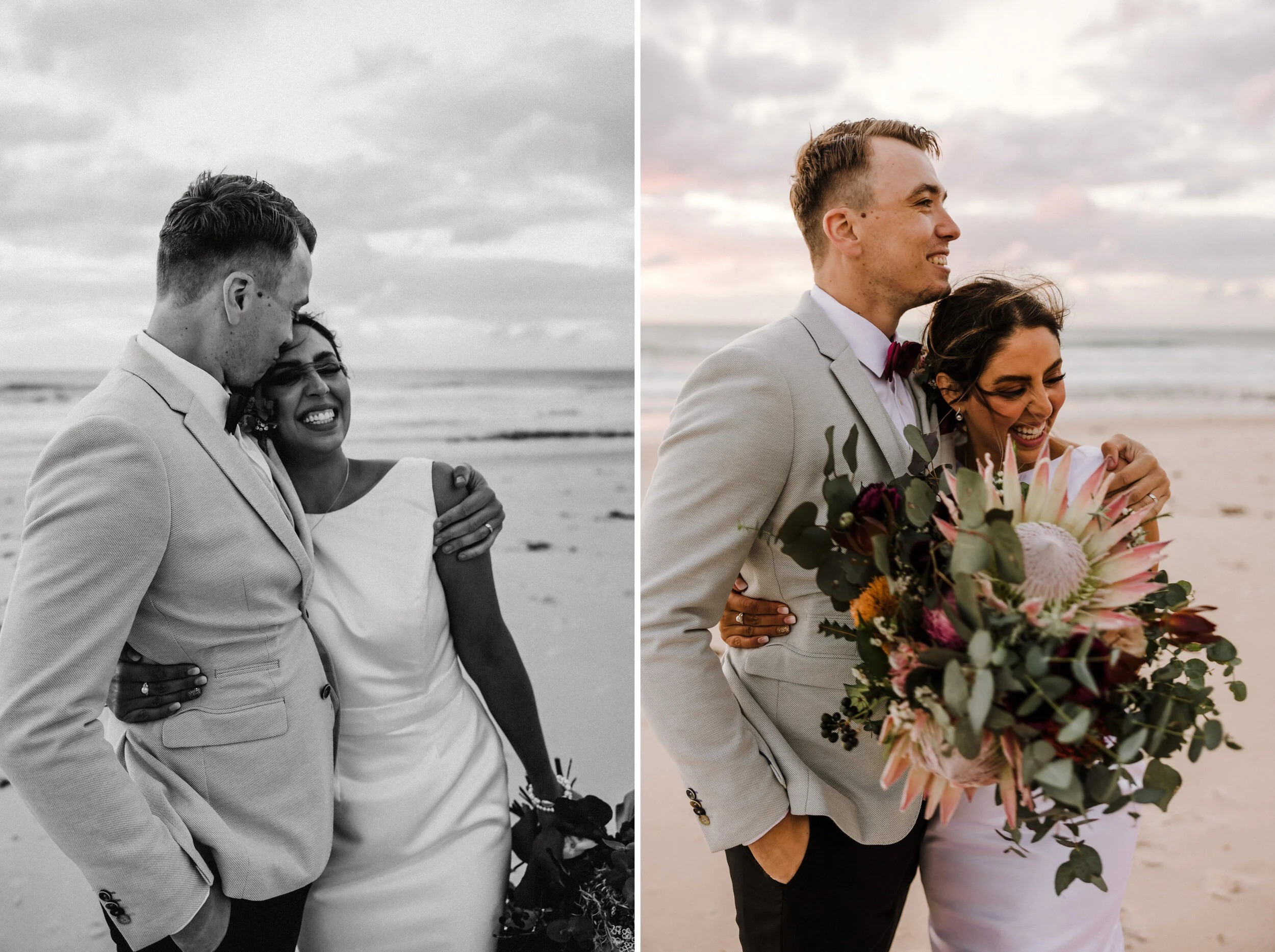 Florida beach elopement couple on the Clearwater Gulf Coast