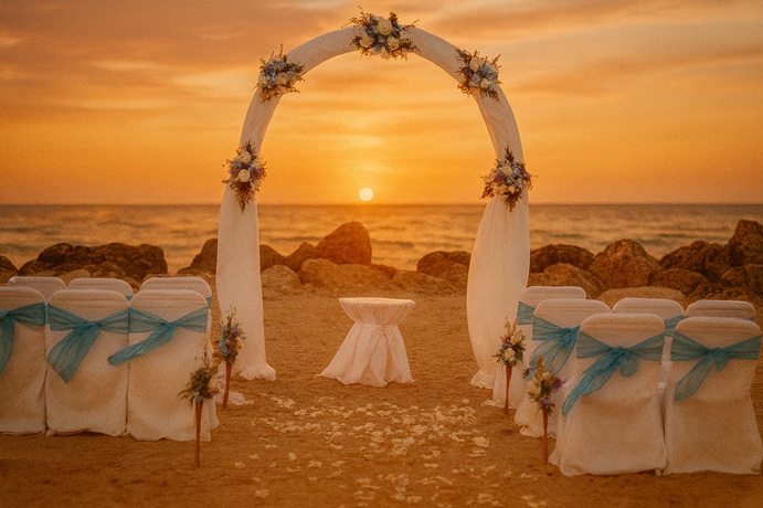 A Little More beach wedding package options