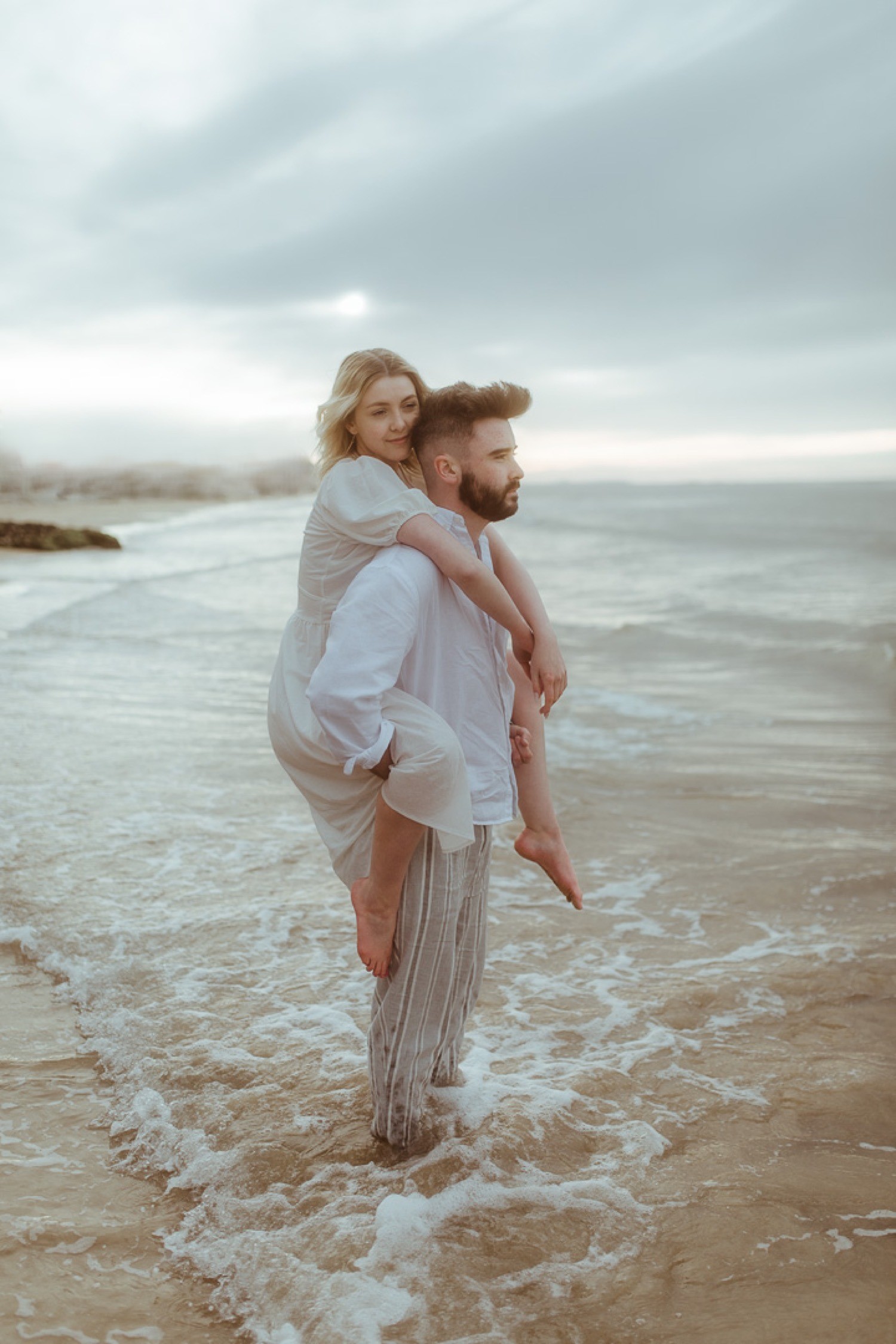 Vanessa and James Anna Maria Island honeymoon session