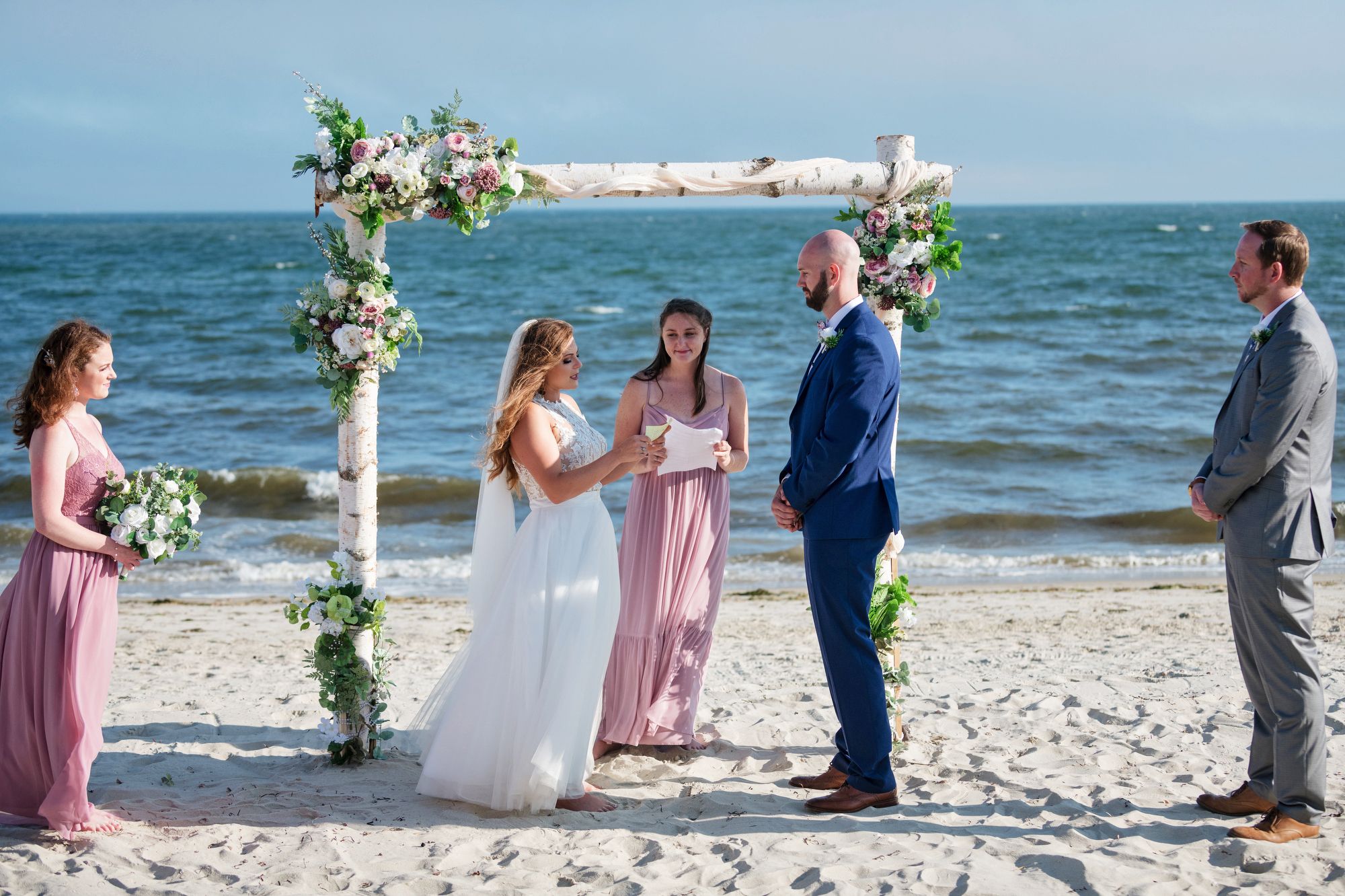 Romantic sunset portraits at St. Pete Upham Beach